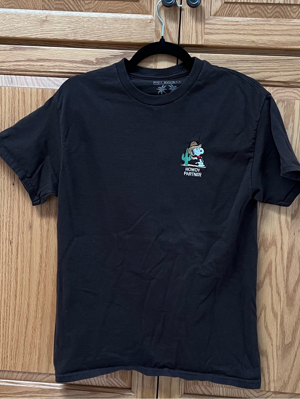 Riot Society Women’s Brown 'Howdy Partner' Graphic Tee, GUC, Size M